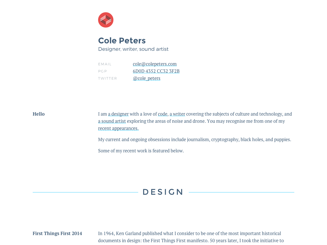 Cole Peters